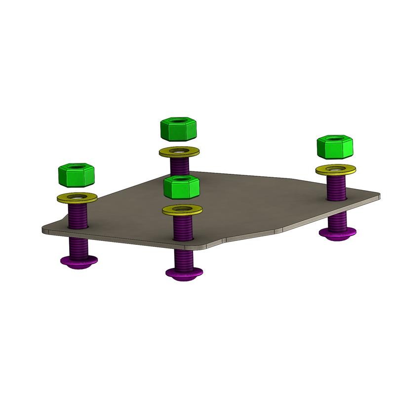 Support de plaque ras de roue Kawasaki Z H2